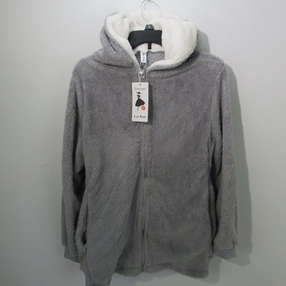 Leo Rosi Jackets & Blazers - Leo Rosi Gray Hooded Sweatshirt  Women's Size Sm